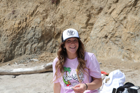 Logo Trucker Hat- White/Black