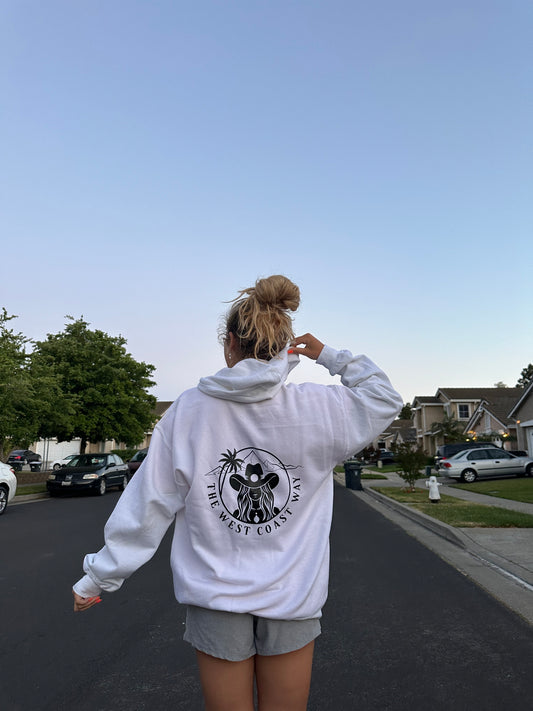 Logo Zip Up- White/Black